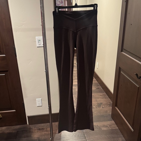 lululemon athletica Pants - lululemon athletica Black Flare Ponte Pants with V-Waistband